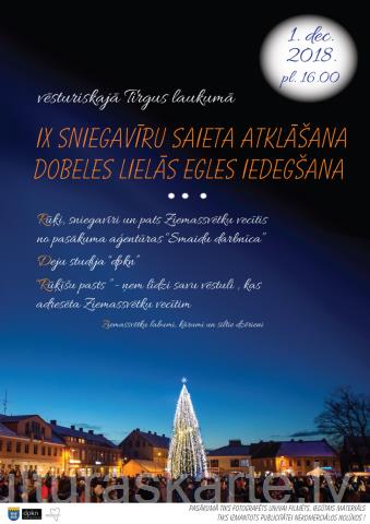 "IX Sniegavīru saieta atklāšana un egles iedegšana"